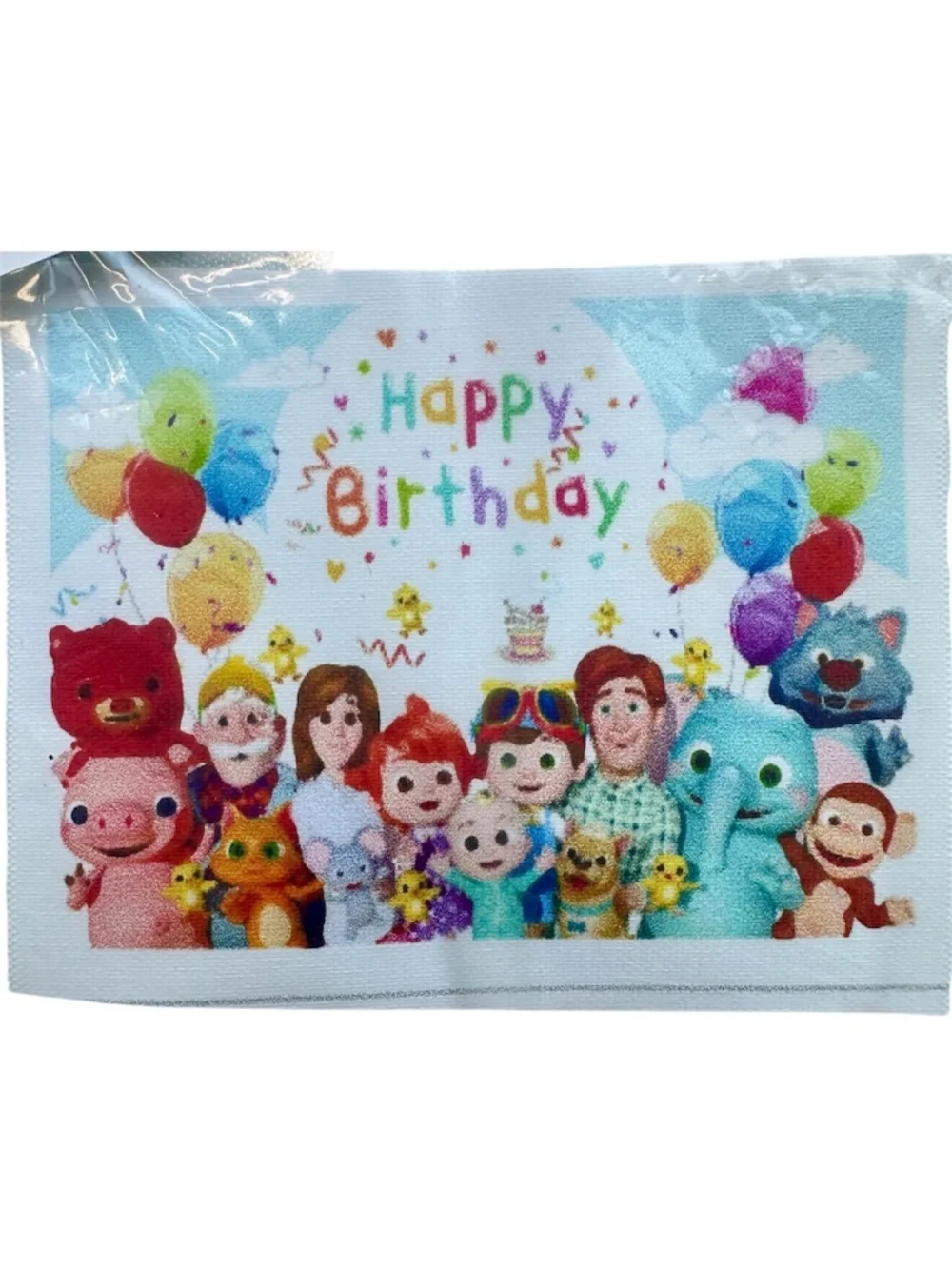 NEW Cocomelon Happy Birthday Party Banner 7x5 inches